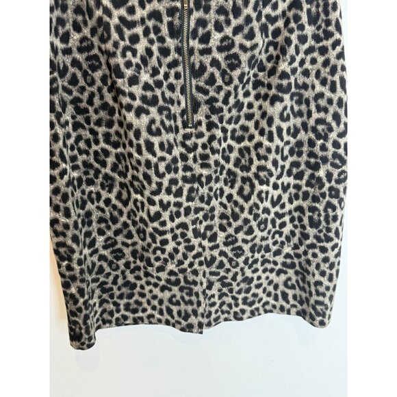 Cabi Skirt Womens Leopard Animal Print Pencil Size 6 S Tan Black Stretch Career - Picture 6 of 11